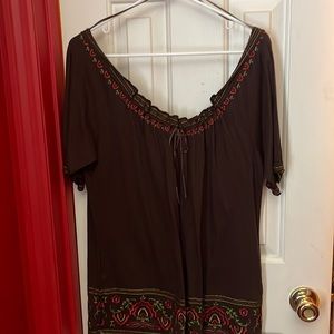 Never worn summer peasant style top